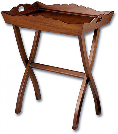 Code: WLL 101-M Name: Butler Tray Size: W=65 x D=44 x H=72 cm Wood: Solid Mahogany wood.﻿